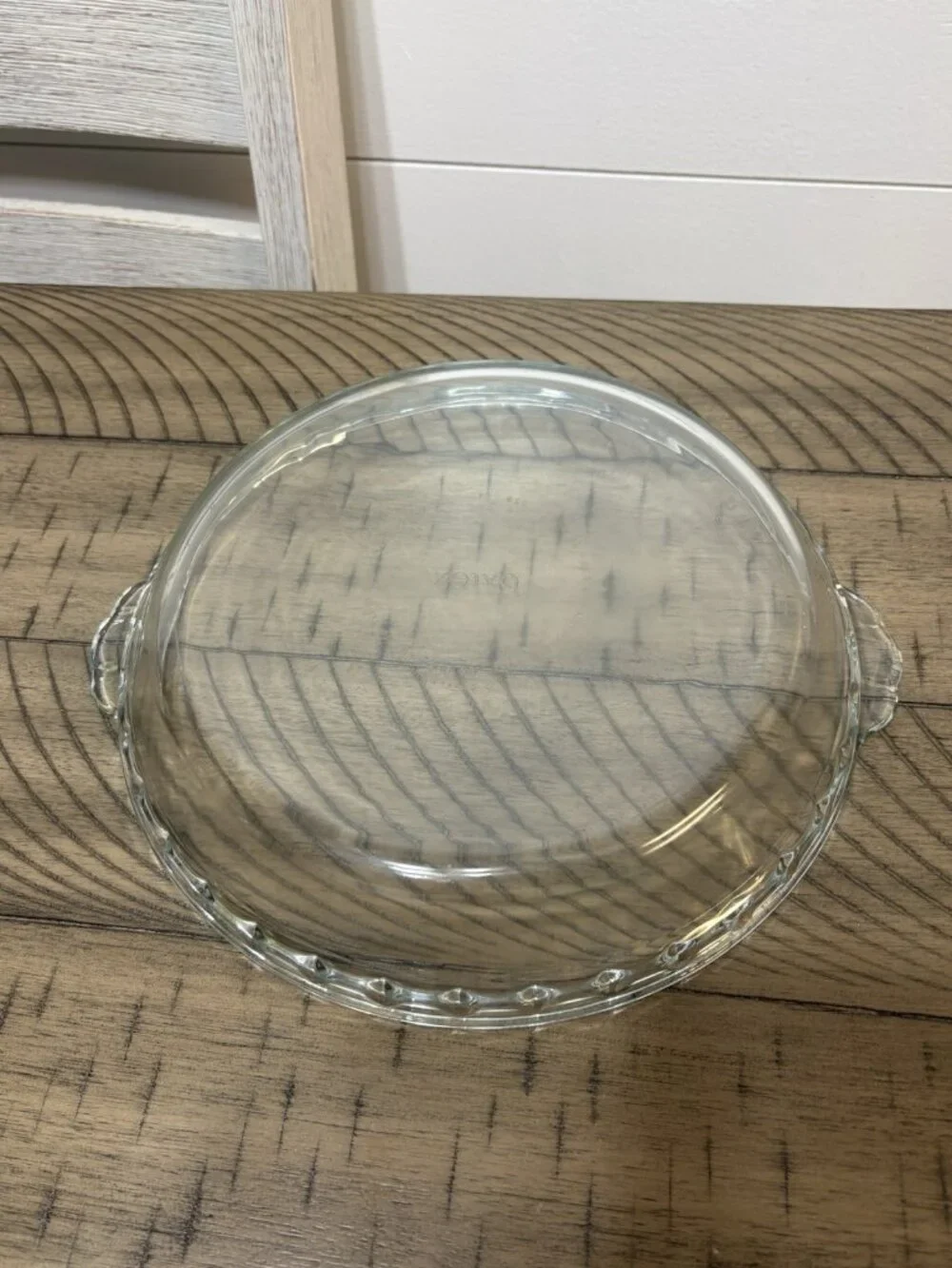 Vintage Pyrex # 229 Clear Glass Deep Dish 10” Scalloped Pie Plate USA Replacment